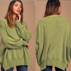 Free People Easy Street Tunic in Julep Green Medium